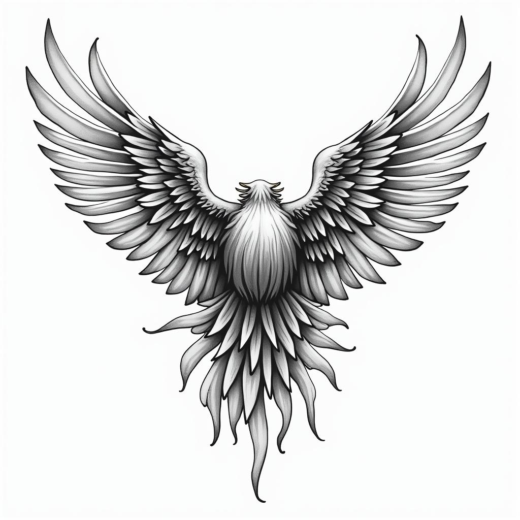 Against broken wings, 

A front afraid,

Rise anewtext-based tattoo, japanese font ultra-realistic, perfectly placed, high-quality font design, photo-realistic shading, 8k, high quality, finely detailed typograph - Variation 4