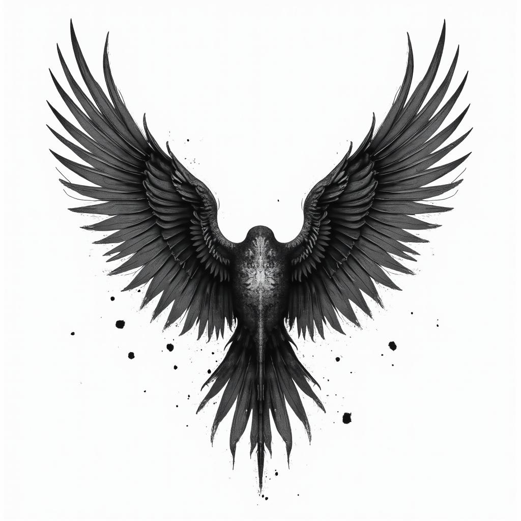 Against broken wings, 

A front afraid,

Rise anewtext-based tattoo, japanese font ultra-realistic, perfectly placed, high-quality font design, photo-realistic shading, 8k, high quality, finely detailed typograph - Variation 2