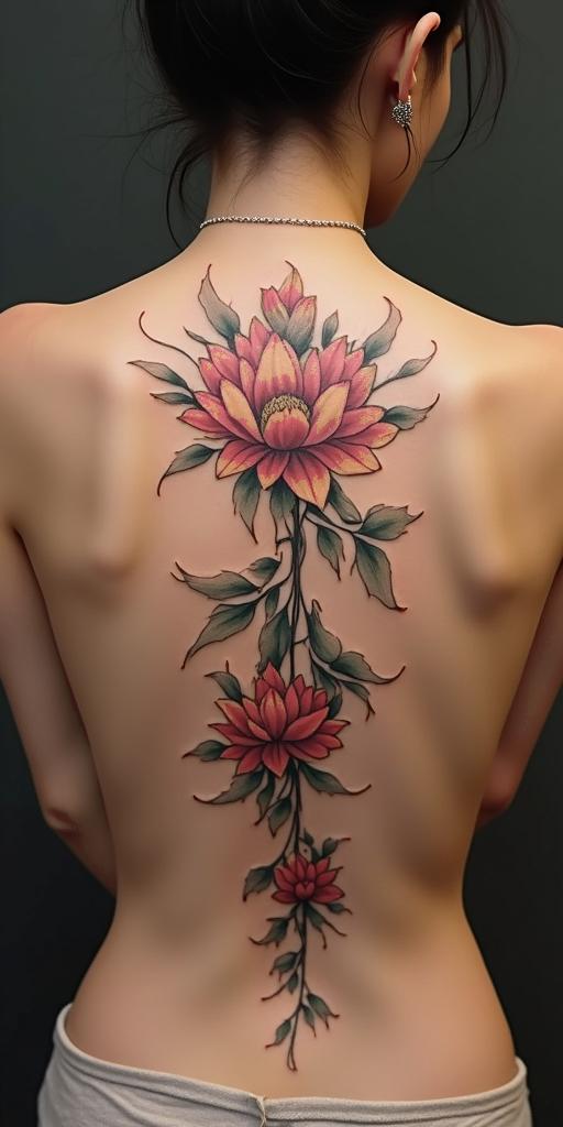 Rocet,capricorn,garnet,carnation,singlemomtext-based tattoo, japanese font ultra-realistic, perfectly placed, high-quality font design, photo-realistic shading, 8k, high quality, finely detailed typograph