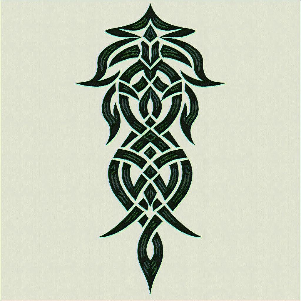 American Soldier, aquarius, feb 10, 1994in tribal tattoo style, featuring bold and black geometric shapes, curved lines, intertwine and flow seamlessly, creating a powerful and symbolic design, polynesian and maori styles - Variation 8