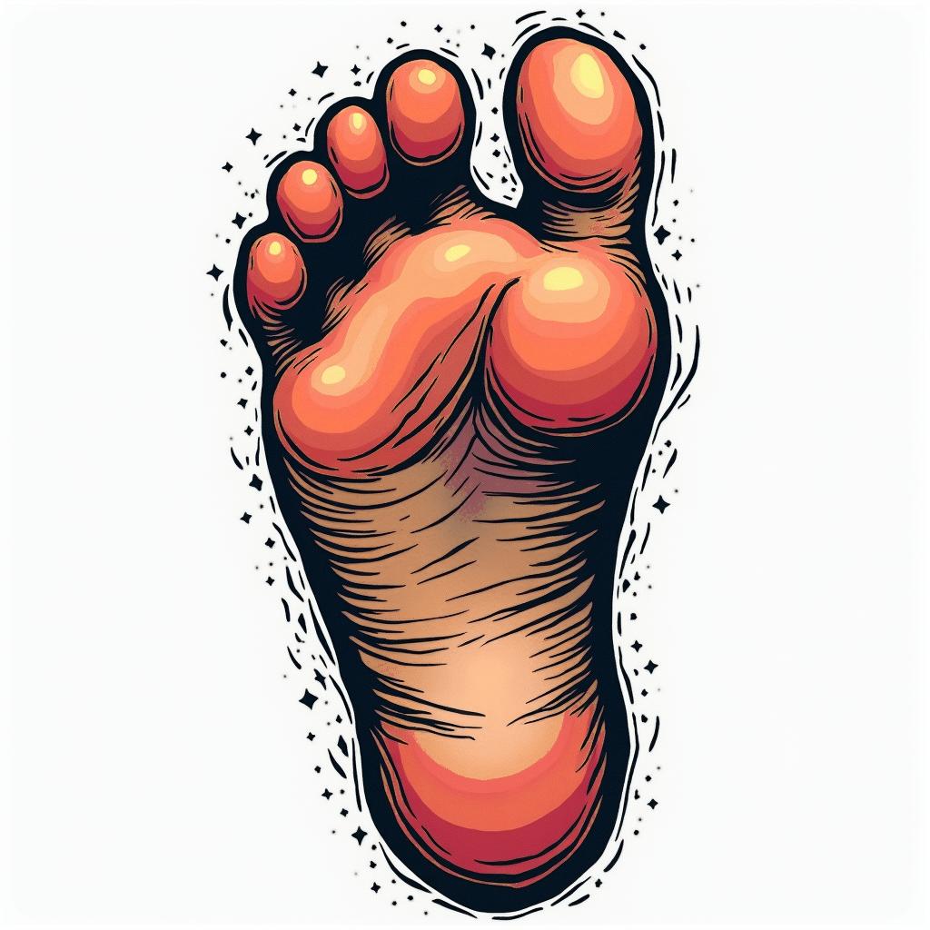 I want a tattoo with my baby’s foot print and birth details.in pop art style tattoo, featuring bold and vibrant colors, exaggerated outlines, iconic imagery, inspired by comic books and speech bubbles, comic book characters, retro pop culture - Variation 2