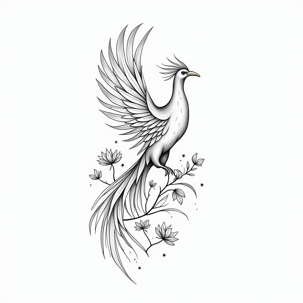 Phoenix tattoo design