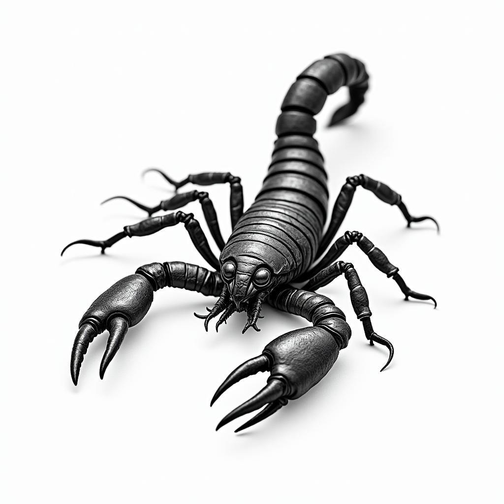 Scorpion with sharp, detailed clawshigly detailed tattoo - Variation 23