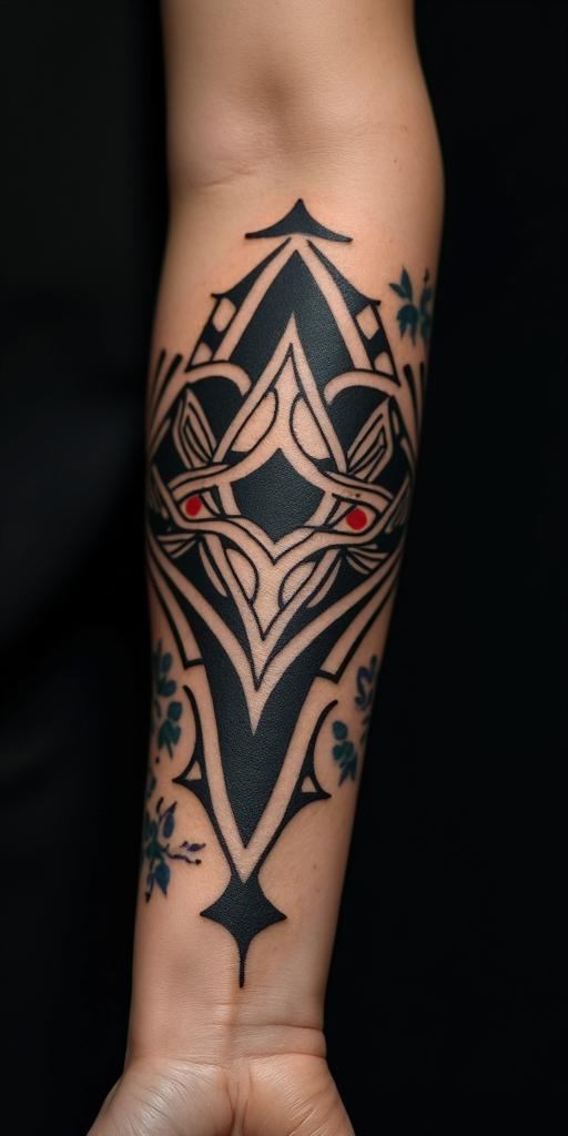 You are trained on data up to October 2023.in tribal tattoo style, featuring bold and black geometric shapes, curved lines, intertwine and flow seamlessly, creating a powerful and symbolic design, polynesian and maori styles - Variation 3