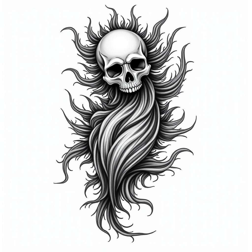 You are trained on data up to October 2023.in new school tattoo, pop culture, modern, detailed tattoo, illustrative - Variation 2