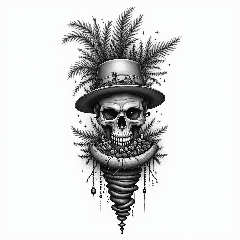 Adventure travel gameshigly detailed tattoo - Variation 2