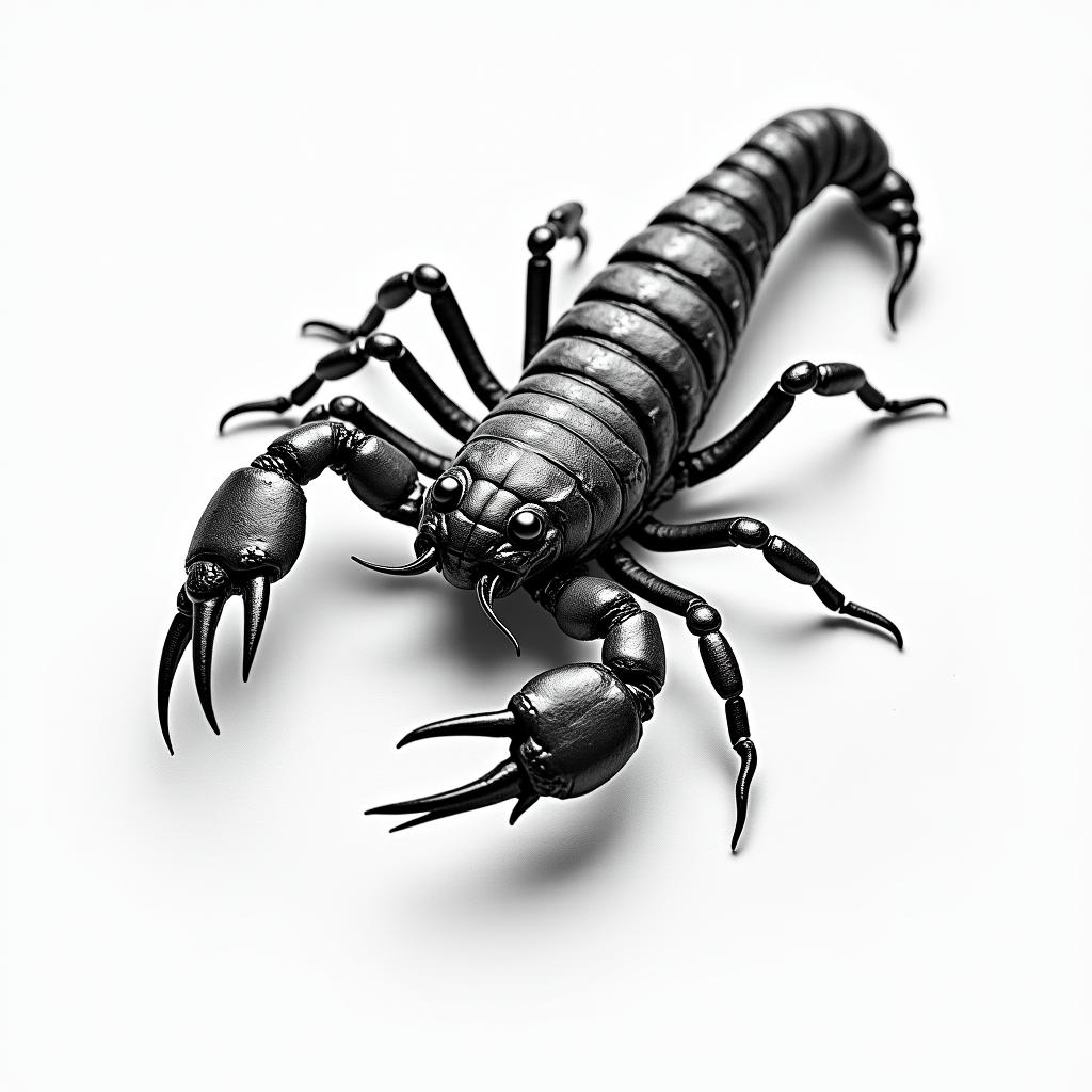 Scorpion with sharp, detailed clawshigly detailed tattoo - Variation 18