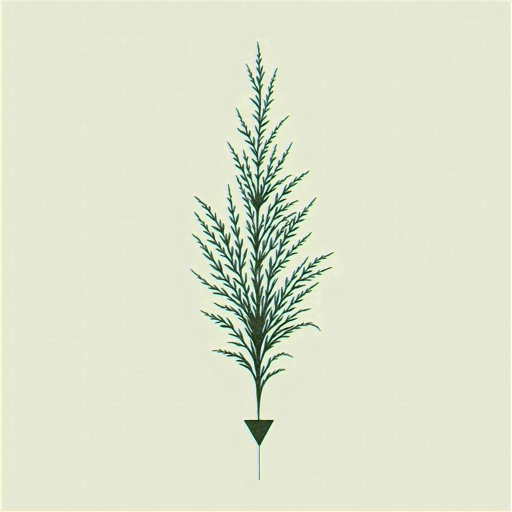 Name: Kayla, Sign: Libra, I love water and greenery (nature), life goal is love and peacein minimalist style tattoo, featuring simple shapes and fine lines, with minimal shading and details, tiny triangles, creating a sense of balance and harmony - Variation 2