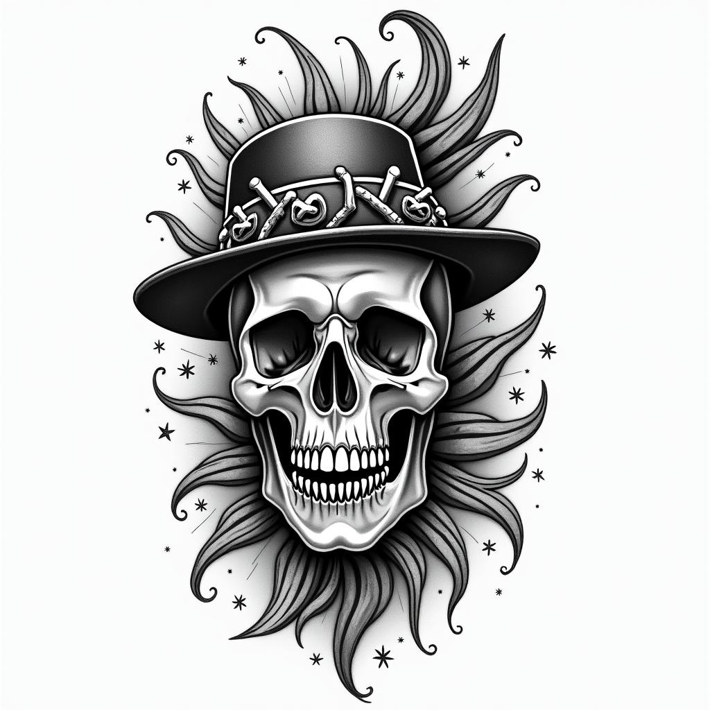 Downtown St. Augustine, Floridain new school tattoo, pop culture, modern, detailed tattoo, illustrative - Variation 4