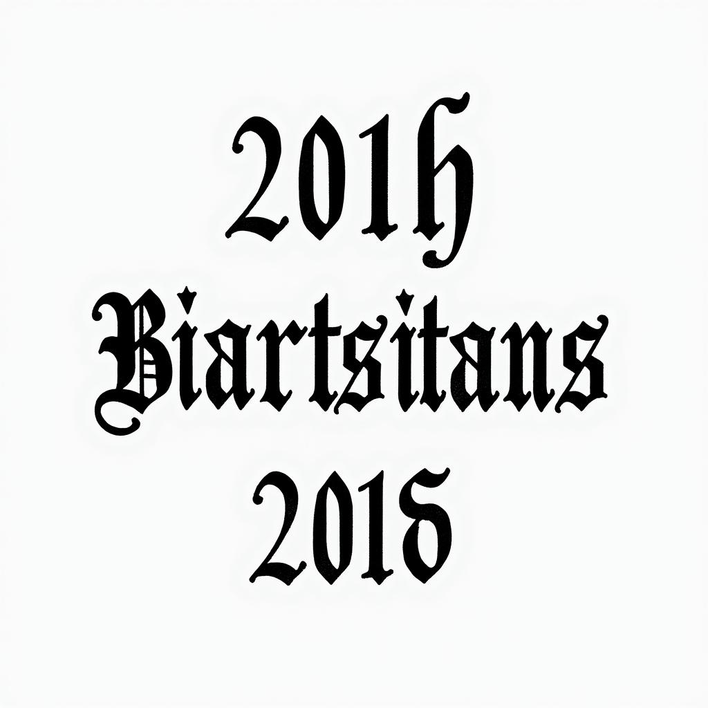 Multiple birthdatestext-based tattoo, gothic font ultra-realistic, perfectly placed, high-quality font design, photo-realistic shading, 8k, high quality, finely detailed typography