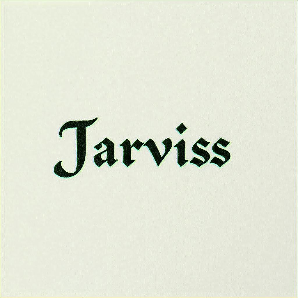 1995 jarvissminimalist text-based tattoo, Monospace font ultra-realistic, perfectly placed, high-quality font design, photo-realistic shading, 8k, high quality, finely detailed typograph - Variation 4