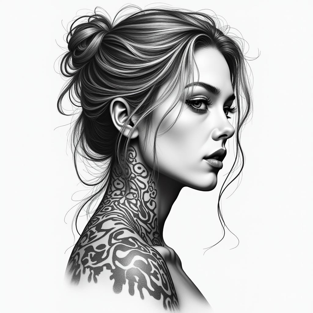 Motherhigly detailed tattoo - Variation 3