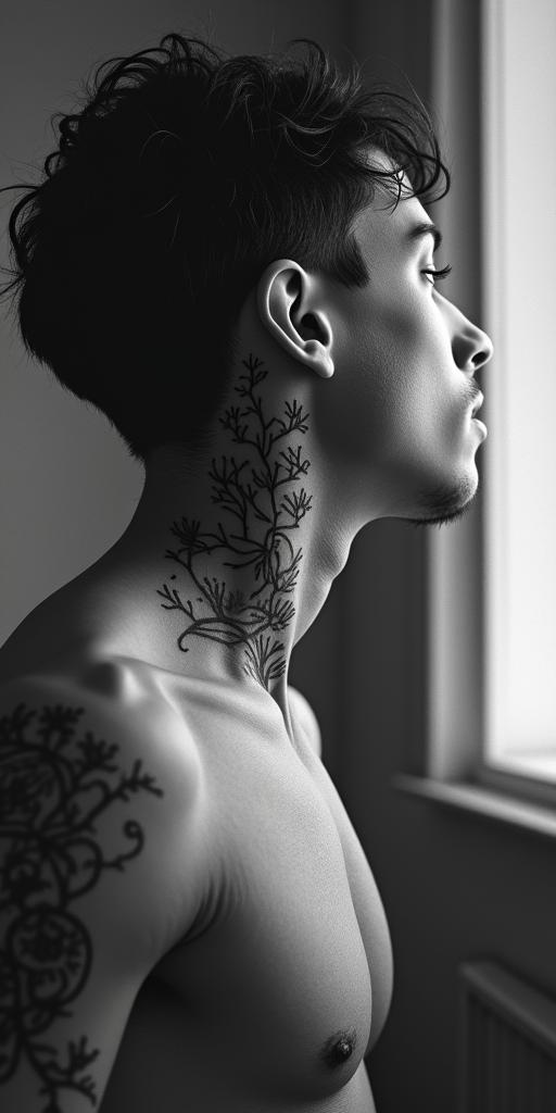 Lost in life all alonehigly detailed tattoo - Variation 3