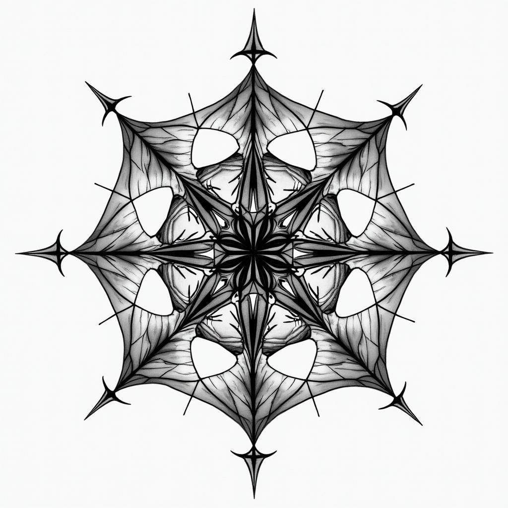 2001-03-24 2003-02-06 2005-03-14 2017-02-11 2018-06-03 1986-12-30 in geometric style tattoo, blending hexagons, mandala-inspired patterns, symmetrical and fractal design, clean lines, sharp angles