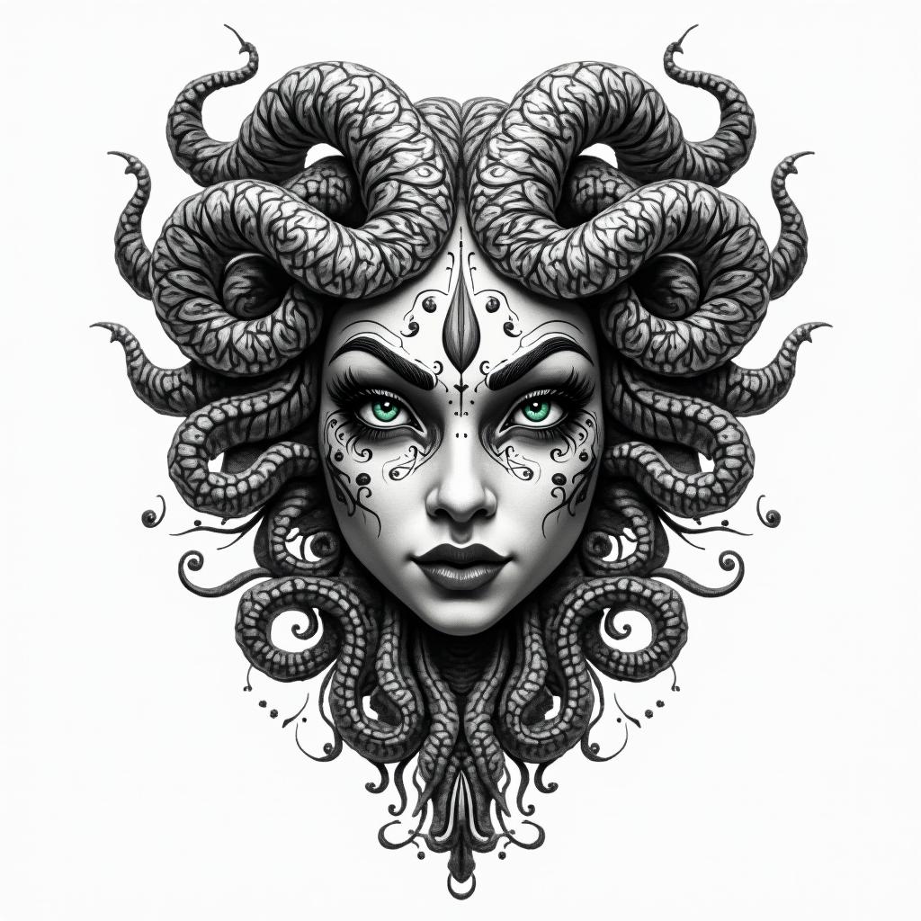 Medusa tattoo design