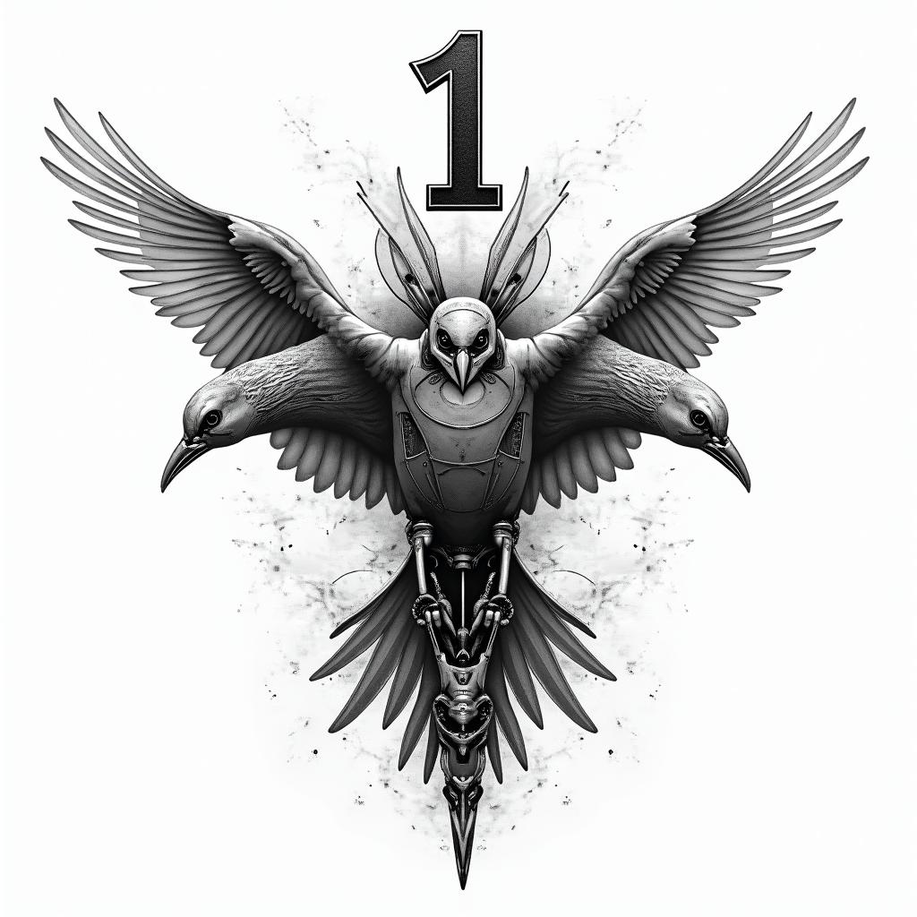 Bio-Mech tattoo example 3