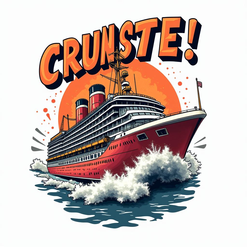 Cruise infinityin pop art style tattoo, featuring bold and vibrant colors, exaggerated outlines, iconic imagery, inspired by comic books and speech bubbles, comic book characters, retro pop culture - Variation 2