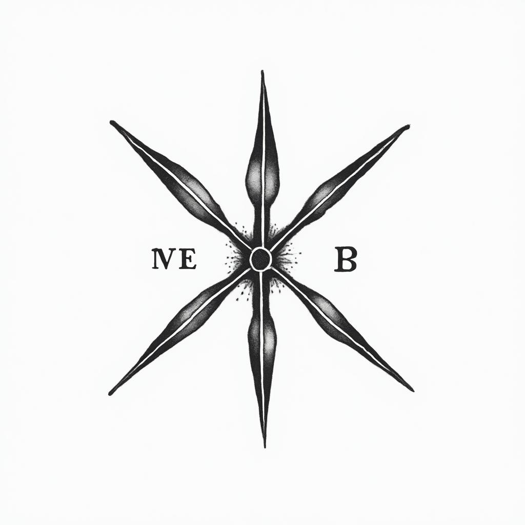 Robert, Pisces, Birminghamminimalist text-based tattoo, Monospace font ultra-realistic, perfectly placed, high-quality font design, photo-realistic shading, 8k, high quality, finely detailed typograph - Variation 3