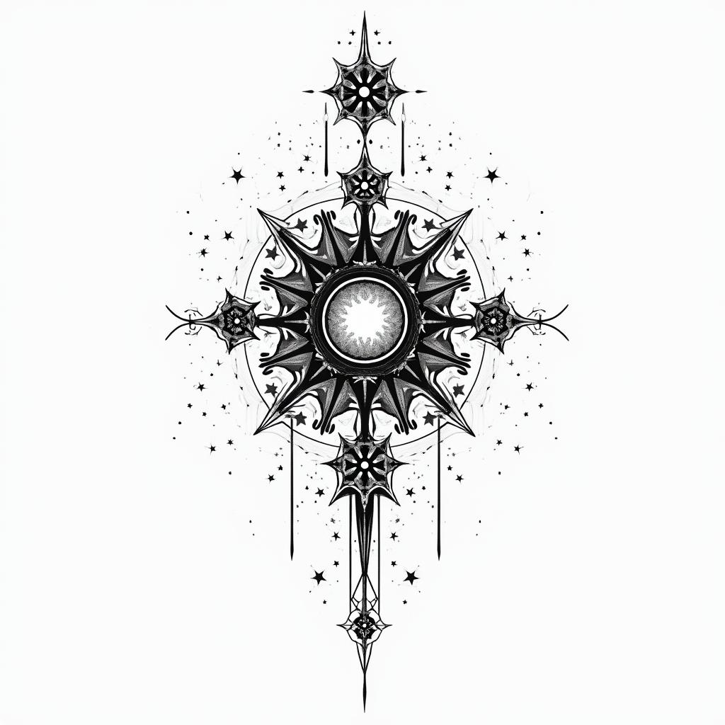 Constellation
Orthantia
in bohemian style tattoo, 8k - Variation 2