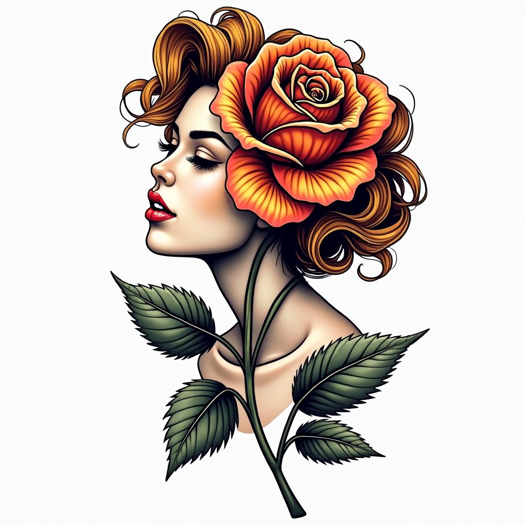 Shoulder flowerin pop art style tattoo, featuring bold and vibrant colors, exaggerated outlines, iconic imagery, inspired by comic books and speech bubbles, comic book characters, retro pop culture