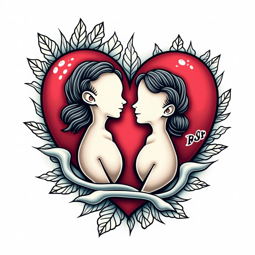 A medical logo focused on gynecology and obstetrics that includes the initials FBSR.in pop art style tattoo, featuring bold and vibrant colors, exaggerated outlines, iconic imagery, inspired by comic books and speech bubbles, comic book characters, retro pop culture - Variation 7