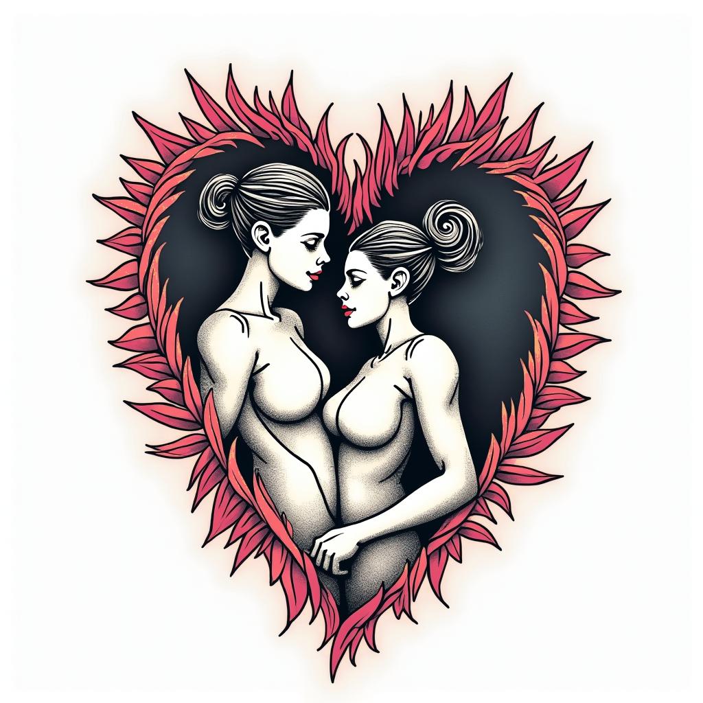 A medical logo focused on gynecology and obstetrics that includes the initials FBSR.in pop art style tattoo, featuring bold and vibrant colors, exaggerated outlines, iconic imagery, inspired by comic books and speech bubbles, comic book characters, retro pop culture - Variation 2