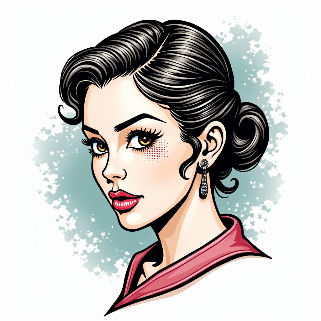 A medical logo focused on gynecology and obstetrics that includes the initials FBSR.in pop art style tattoo, featuring bold and vibrant colors, exaggerated outlines, iconic imagery, inspired by comic books and speech bubbles, comic book characters, retro pop culture - Variation 4