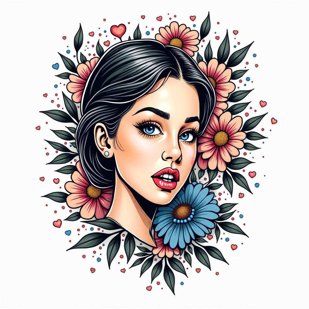 A medical logo focused on gynecology and obstetrics that includes the initials FBSR.in pop art style tattoo, featuring bold and vibrant colors, exaggerated outlines, iconic imagery, inspired by comic books and speech bubbles, comic book characters, retro pop culture - Variation 3