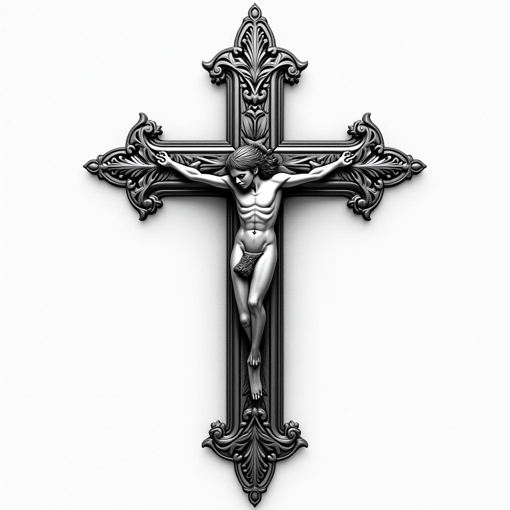 Crosshigly detailed tattoo - Variation 5