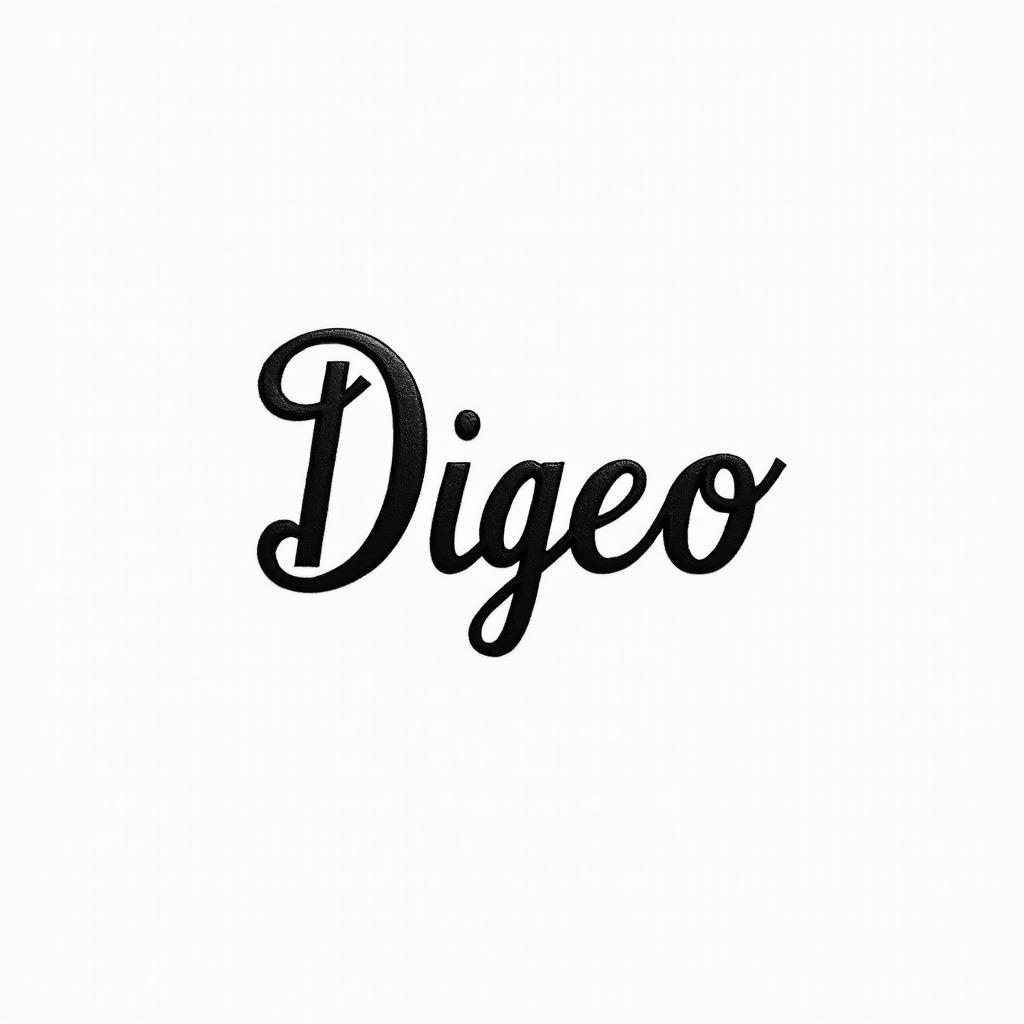 Cursive with the name Diegominimalist text-based tattoo, Monospace font ultra-realistic, perfectly placed, high-quality font design, photo-realistic shading, 8k, high quality, finely detailed typograph