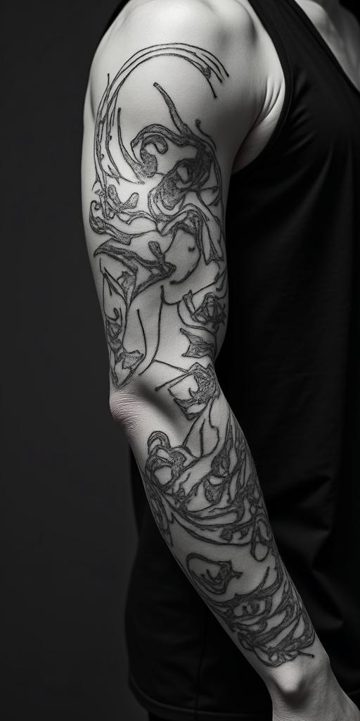 greek mythologyhigly detailed tattoo - Variation 5