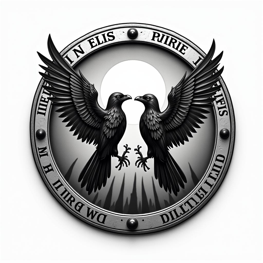 Raven tattoo design