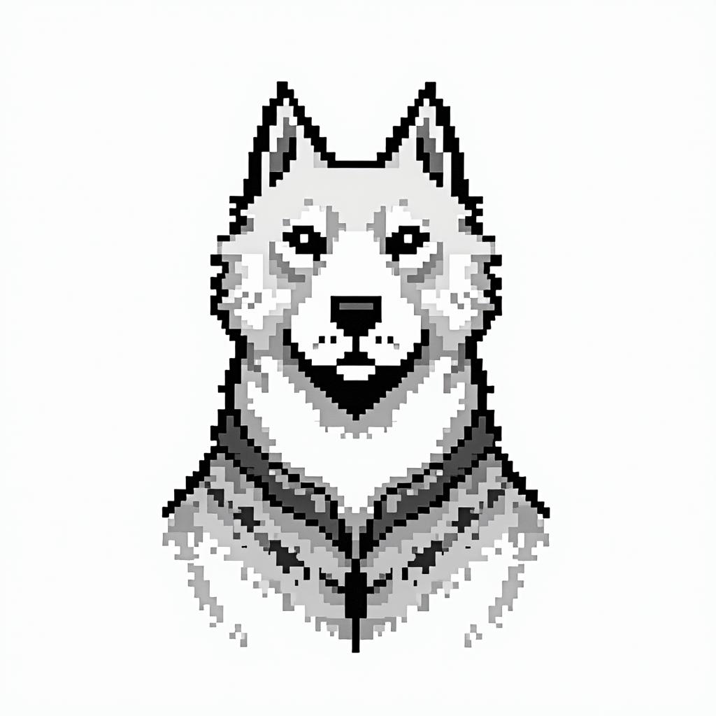 Samuele, half Italian and half English, who loves large animals and is a Pisces, lives in Italy.in 8-bit tattoo style, minimalistic pixel style tattoo, pixel art with simplified shapes and retro gaming visuals, inspired by 8-bit pixel based detailing - Variation 3