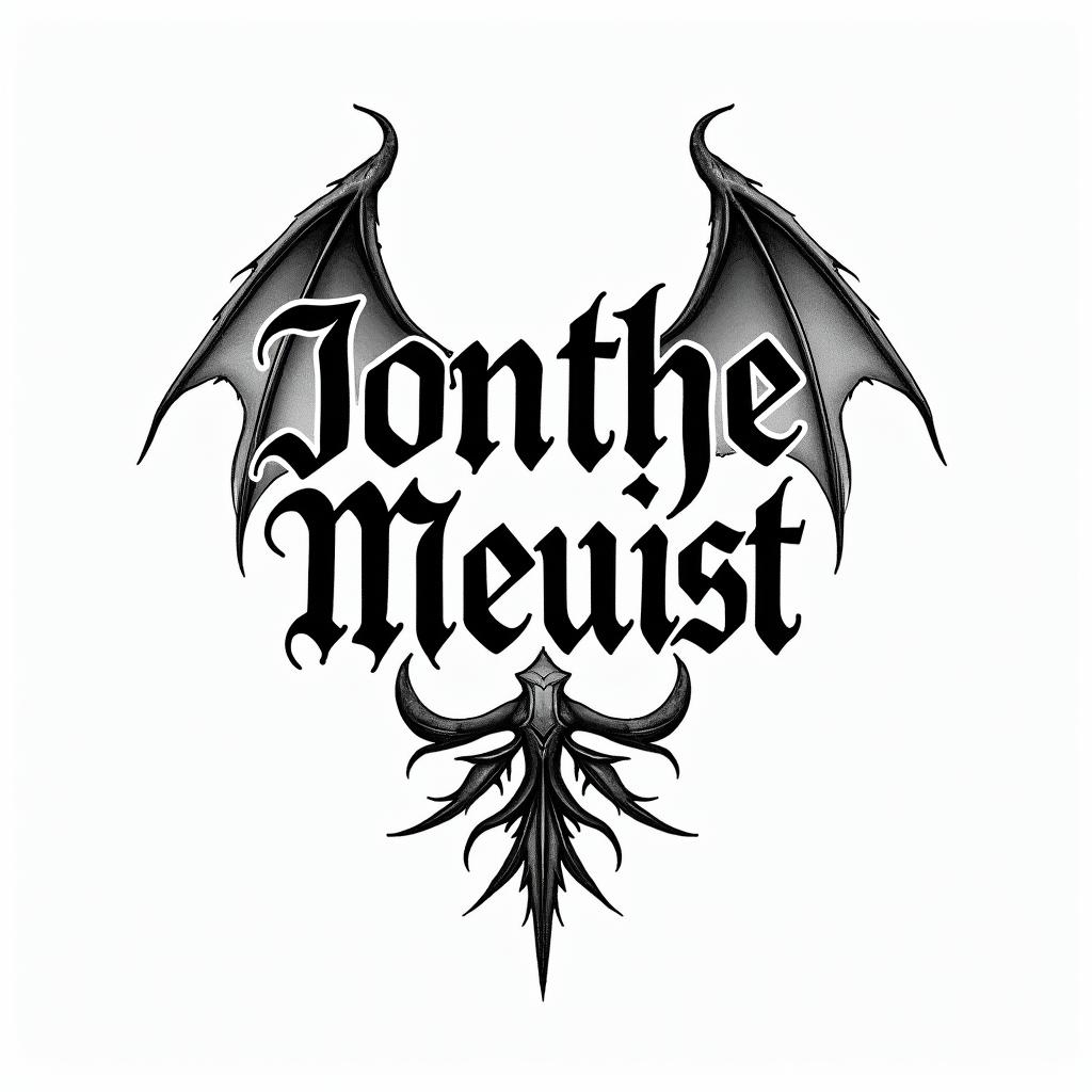 Danieltext-based tattoo, gothic font ultra-realistic, perfectly placed, high-quality font design, photo-realistic shading, 8k, high quality, finely detailed typography