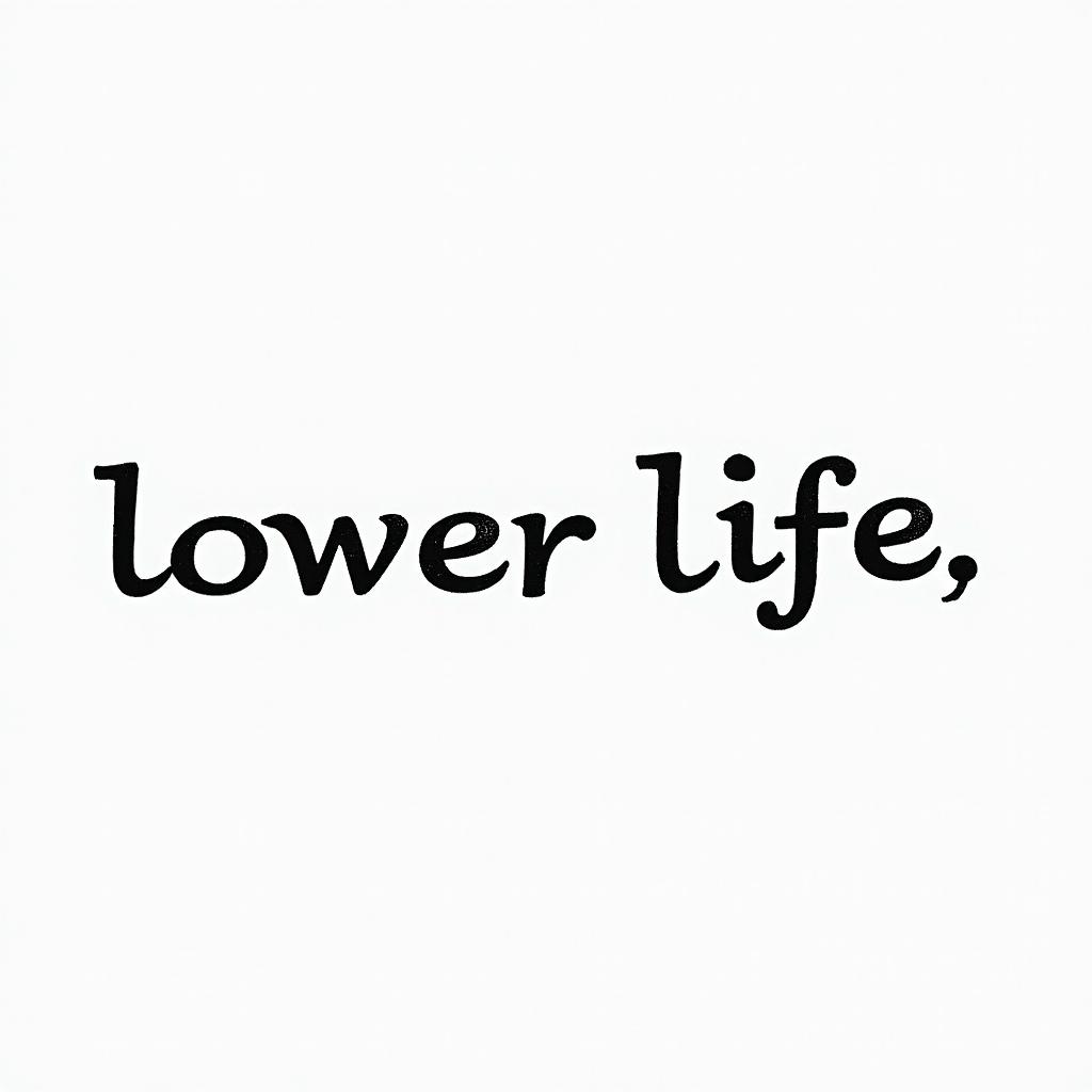 Lesbian, lover of life and beerminimalist text-based tattoo, Monospace font ultra-realistic, perfectly placed, high-quality font design, photo-realistic shading, 8k, high quality, finely detailed typograph - Variation 3