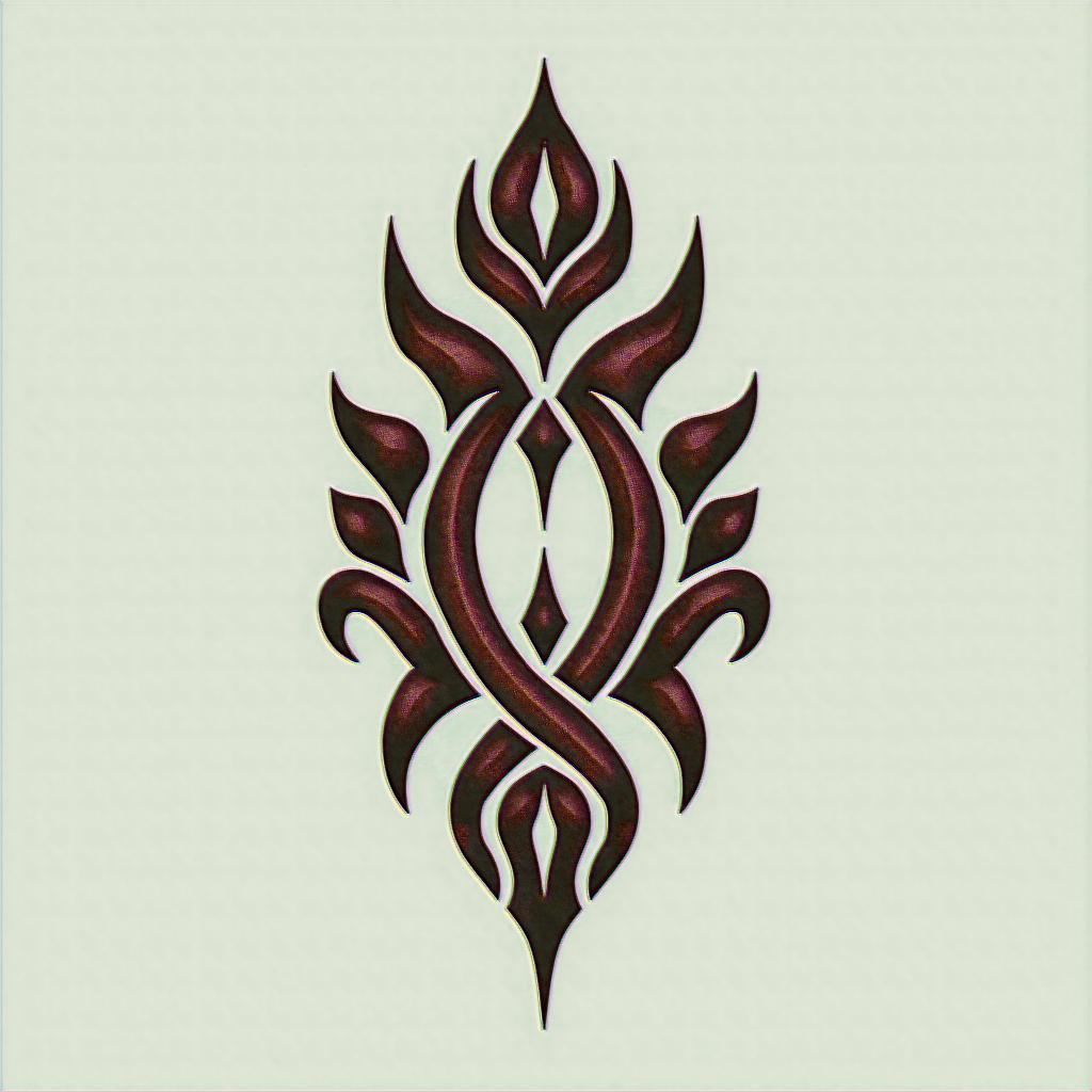 Librain tribal tattoo style, featuring bold and black geometric shapes, curved lines, intertwine and flow seamlessly, creating a powerful and symbolic design, polynesian and maori styles - Variation 8