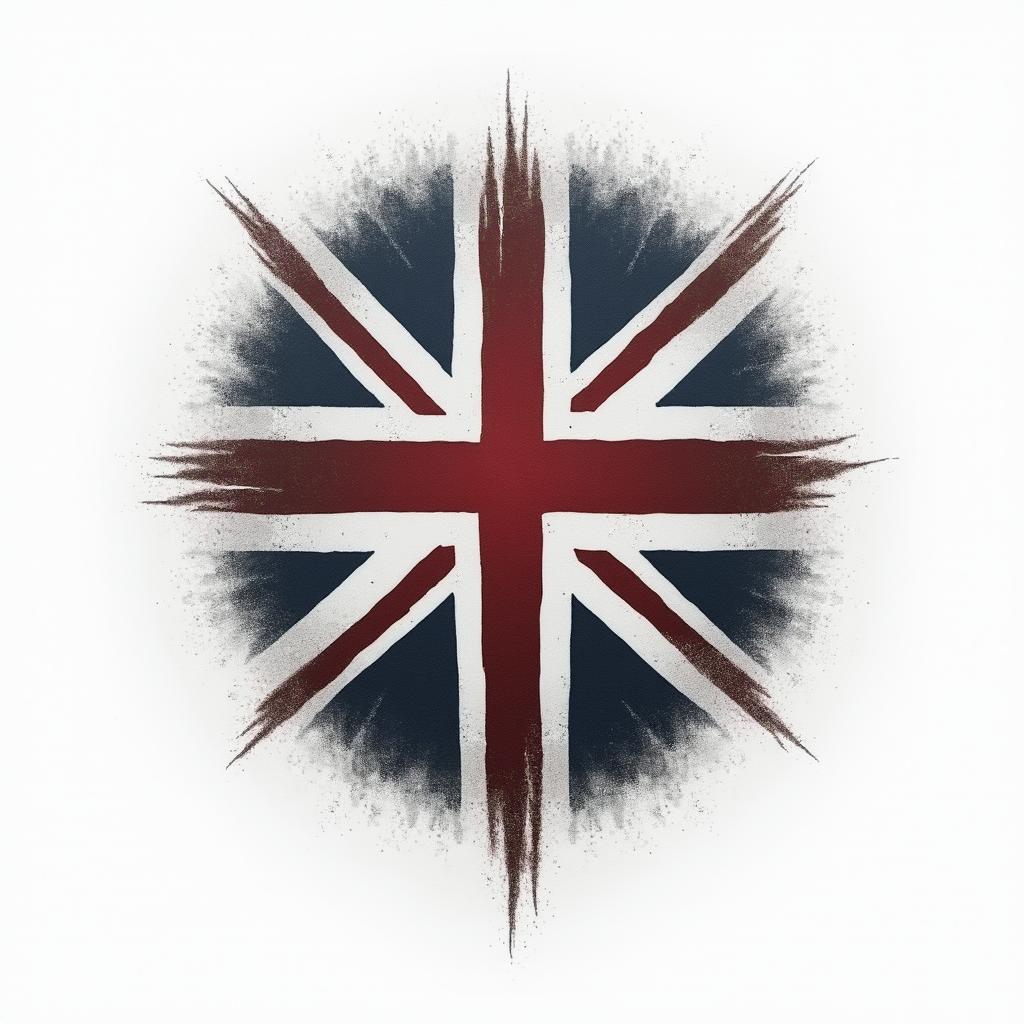 Filipino flag and great Britain flag combinationstext-based tattoo, japanese font ultra-realistic, perfectly placed, high-quality font design, photo-realistic shading, 8k, high quality, finely detailed typograph - Variation 11