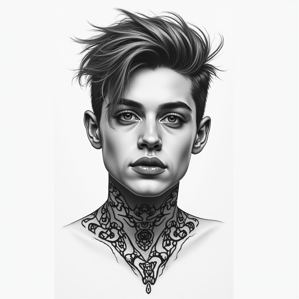 Small one direction tattoohigly detailed tattoo