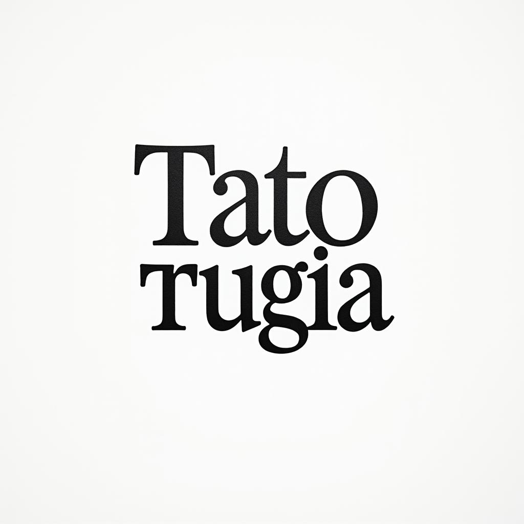 Compasminimalist text-based tattoo, Monospace font ultra-realistic, perfectly placed, high-quality font design, photo-realistic shading, 8k, high quality, finely detailed typograph - Variation 2