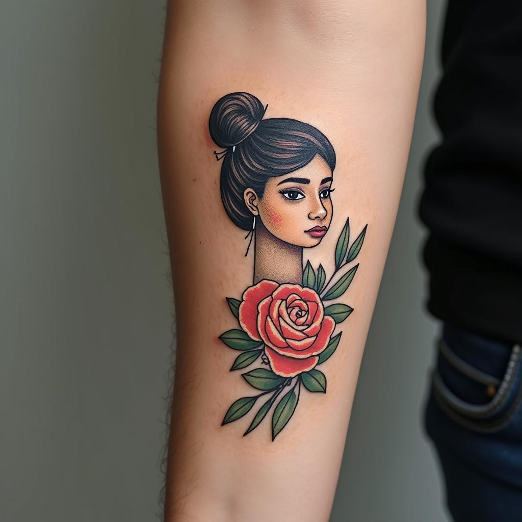 I'm fine save mein 8-bit tattoo style, minimalistic pixel style tattoo, pixel art with simplified shapes and retro gaming visuals, inspired by 8-bit pixel based detailing - Variation 4