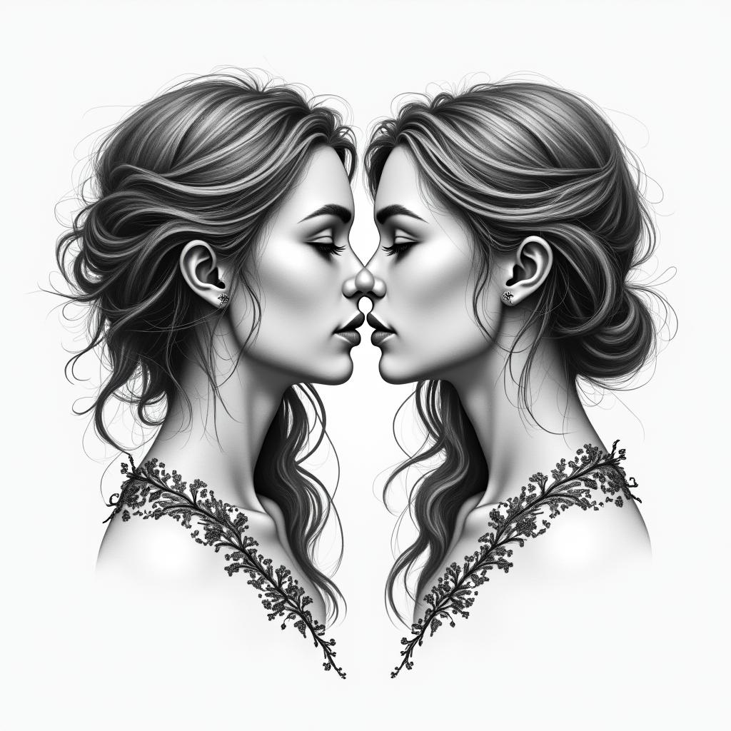 Elena and Luna and The meaning of their nameshigly detailed tattoo