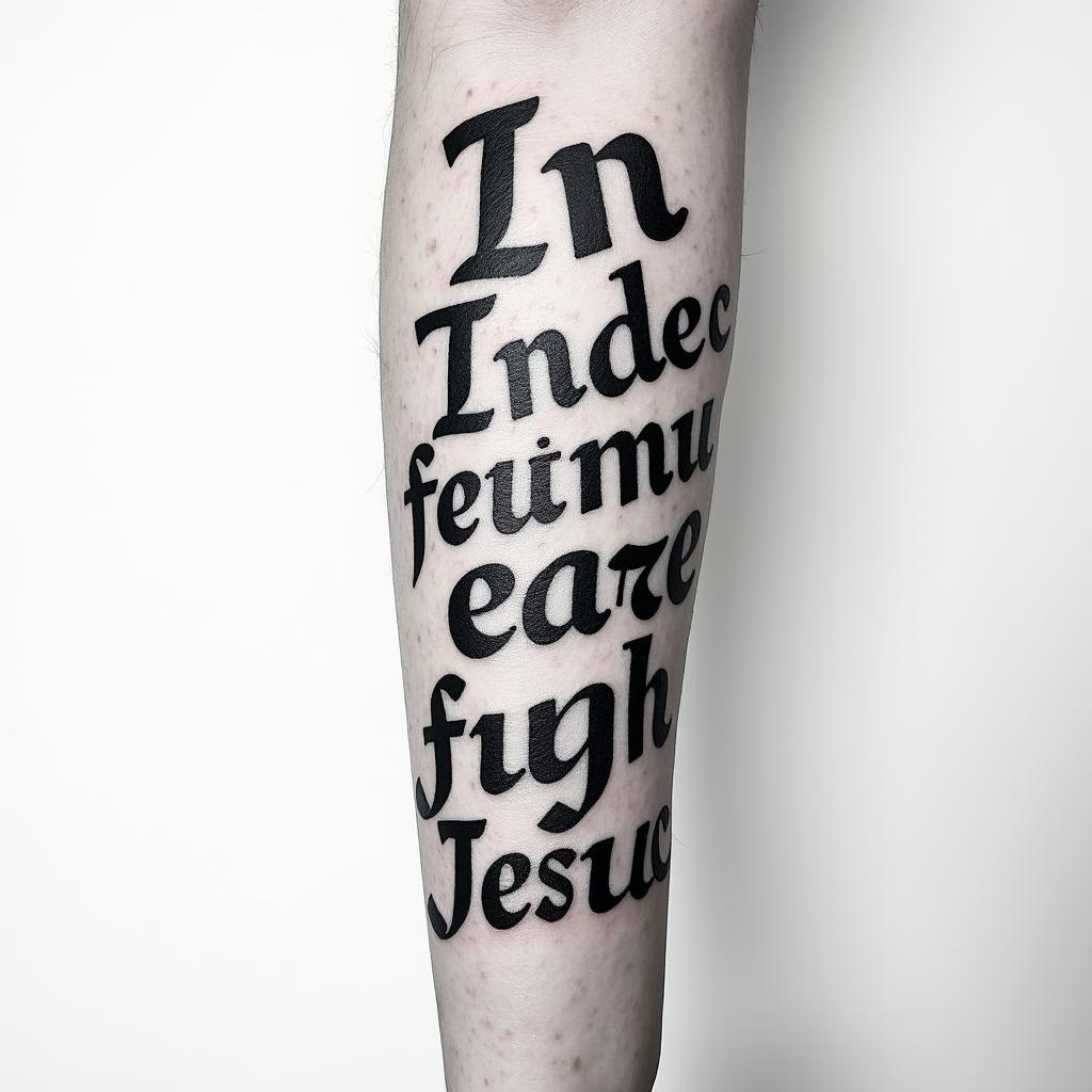 Lettering tattoo example 3