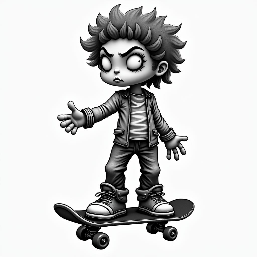 New School tattoo example 3