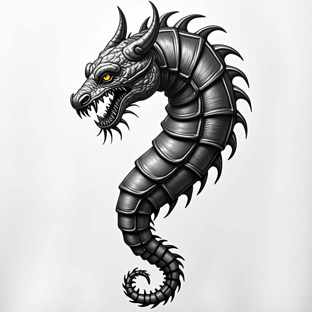 Keandre, Scorpio, Atlantahigly detailed tattoo