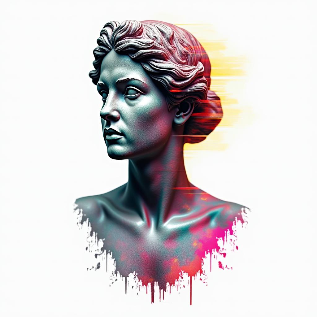 Glitch tattoo example 1