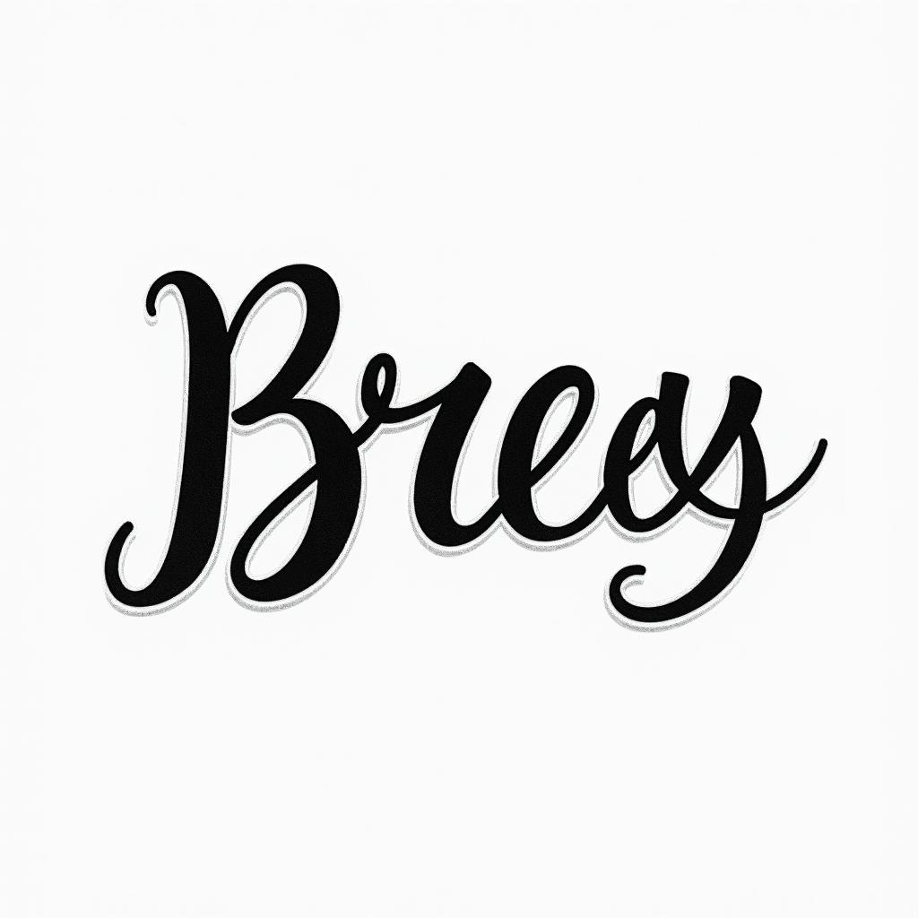 Breetext-based tattoo, japanese font ultra-realistic, perfectly placed, high-quality font design, photo-realistic shading, 8k, high quality, finely detailed typograph - Variation 2