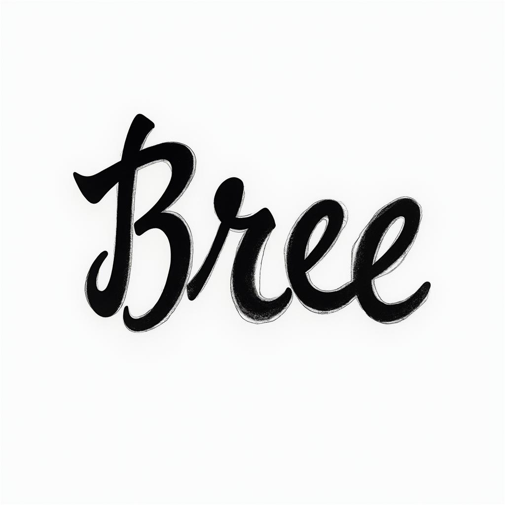 Breetext-based tattoo, japanese font ultra-realistic, perfectly placed, high-quality font design, photo-realistic shading, 8k, high quality, finely detailed typograph