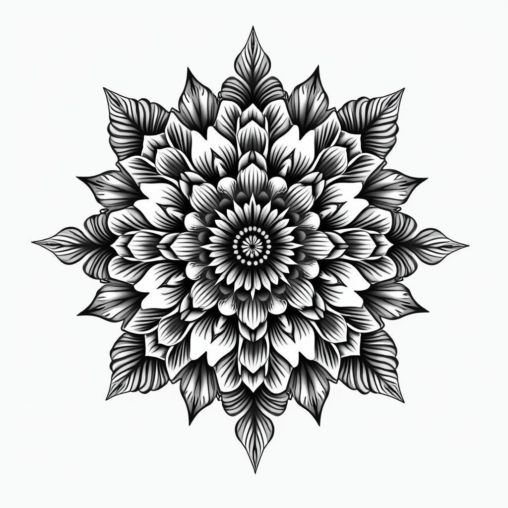 Mandala tattoo example 5