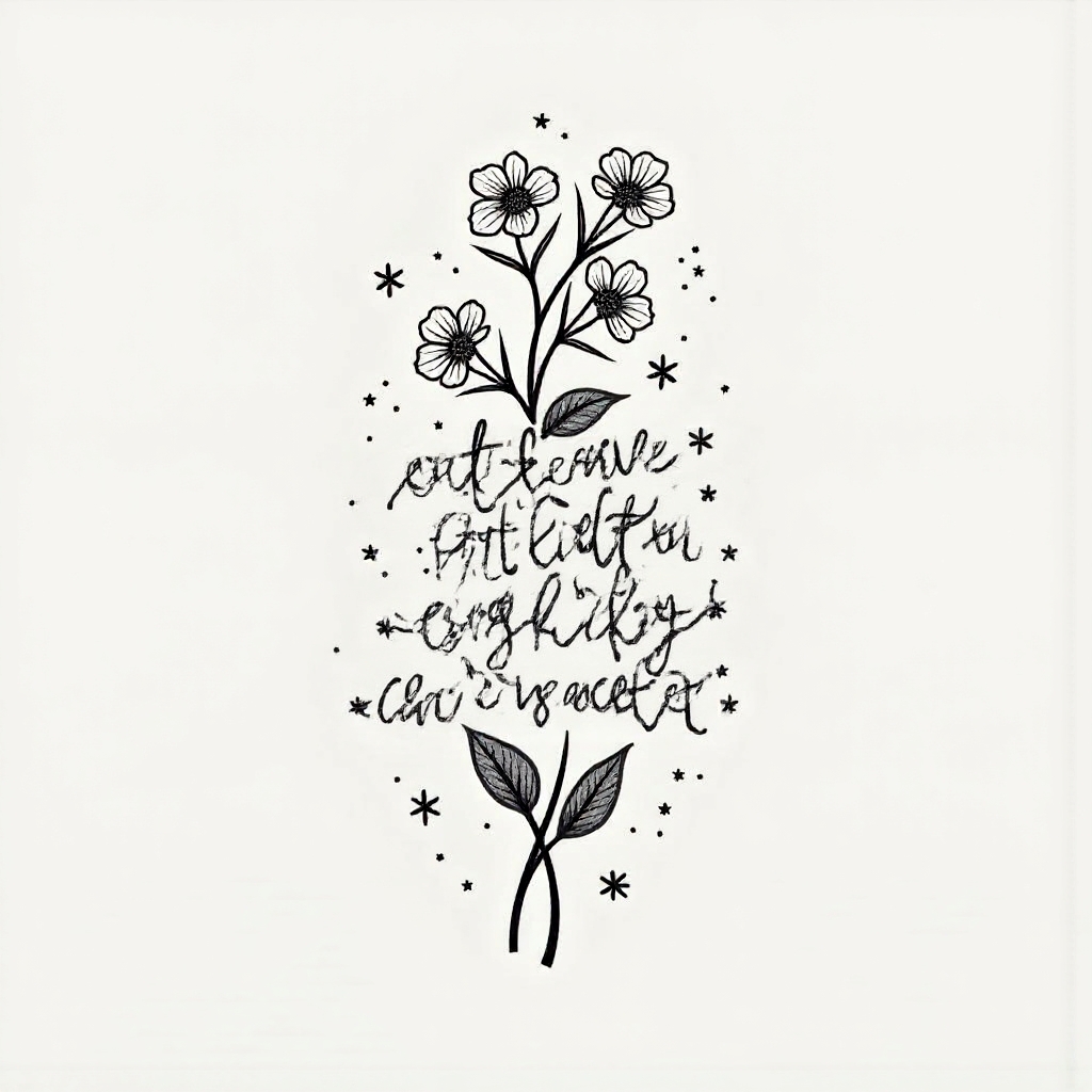 Script tattoo example 2