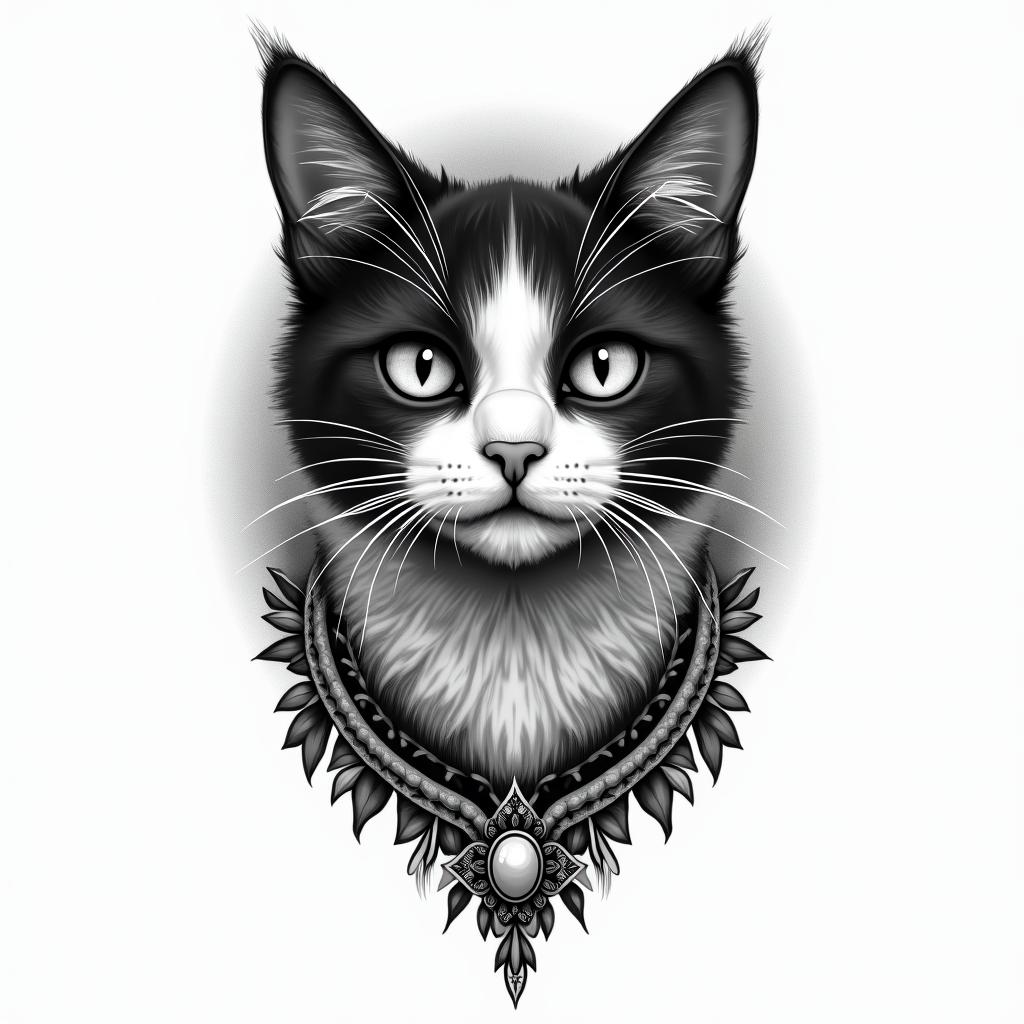Name gypsy in memory of beloved catin bohemian style tattoo, 8k